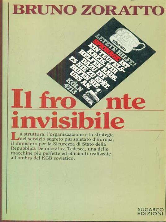 Il fronte invisibile - Bruno Zoratto - copertina