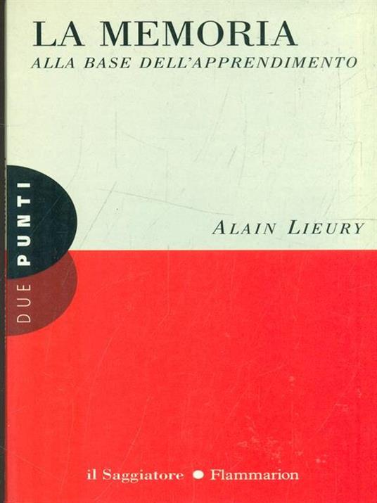 La memoria - Alain Lieury - copertina