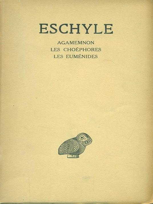 Eschyle - Paul Mazon - copertina
