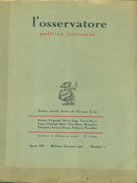 L' osservatore Anno III. Numero 1 - 8