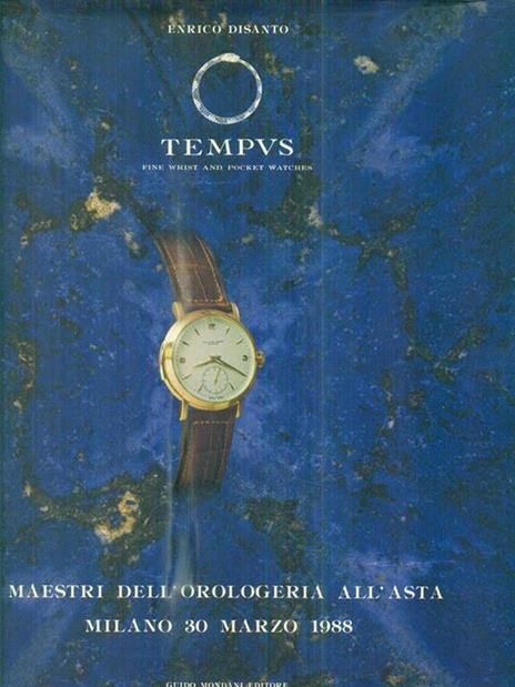 I Blue Book Tempus Fine Wrist and Pocket Watches. asta 30 marzo 1988 - copertina