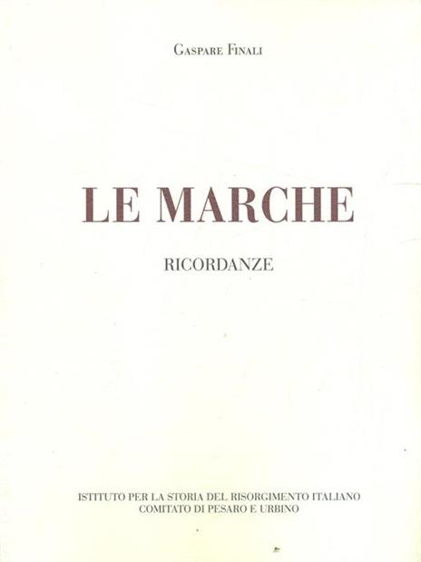 Le Marche - copertina