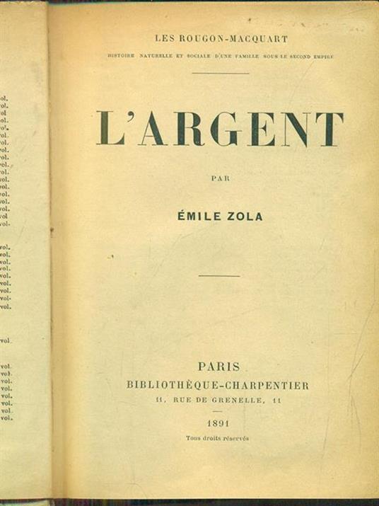 L' argent - Émile Zola - 9