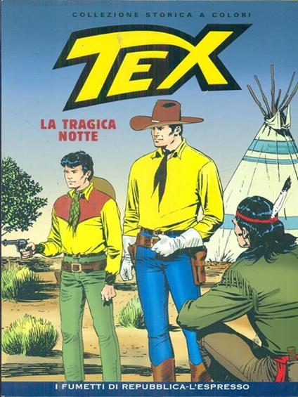 Tex la tragica notte - copertina