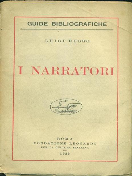 I narratori - Luigi Russo - copertina