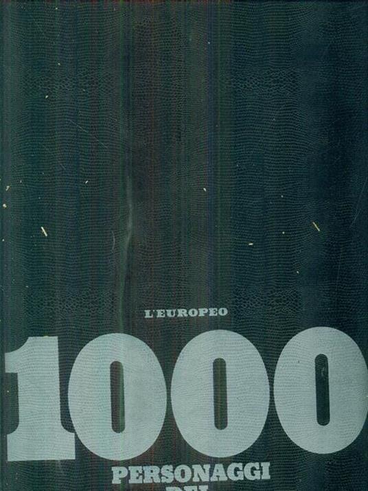 L' europeo 1000 personaggi del ventesimo secolo - copertina