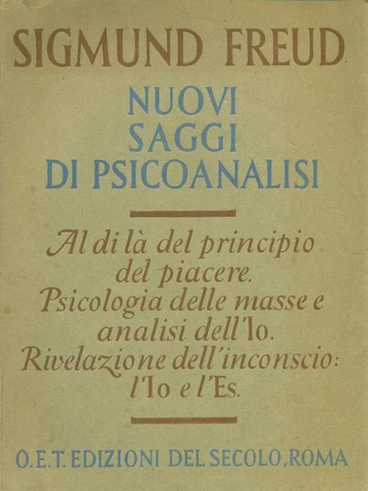 Nuovi saggi di psicoanalisi - Sigmund Freud - copertina