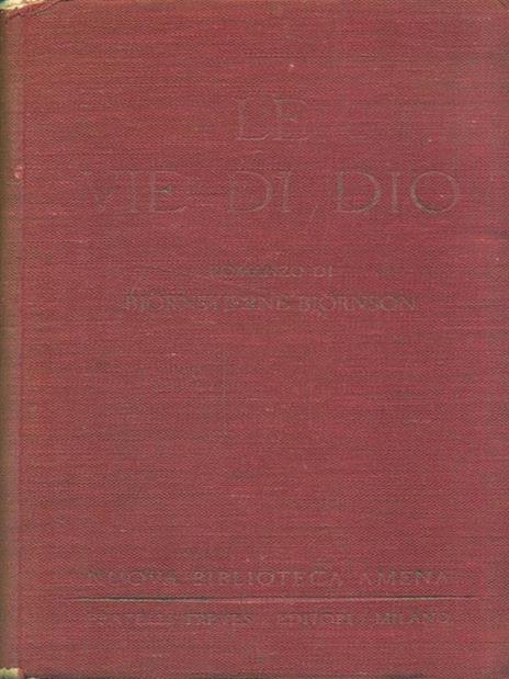 Le vie di Dio - Bjørnstjerne Bjørnson - copertina