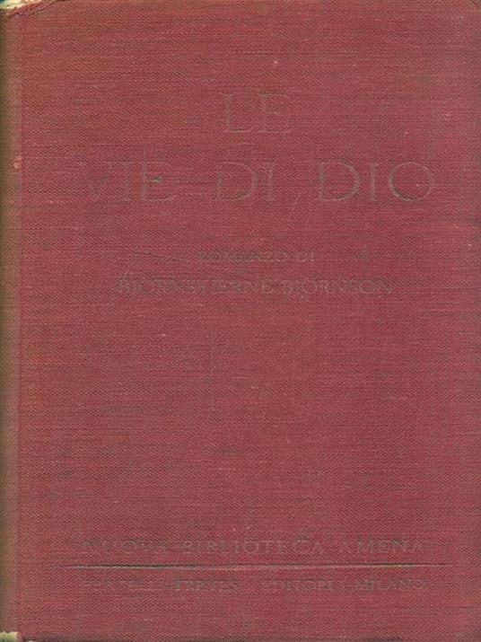 Le vie di Dio - Bjørnstjerne Bjørnson - copertina