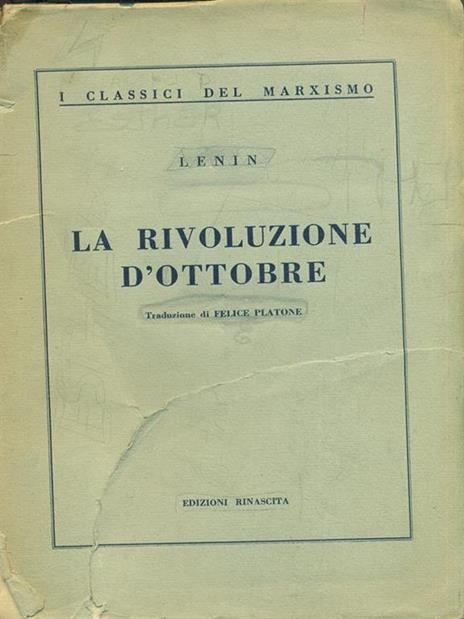 La Rivoluzione d'Ottobre - Lenin - copertina