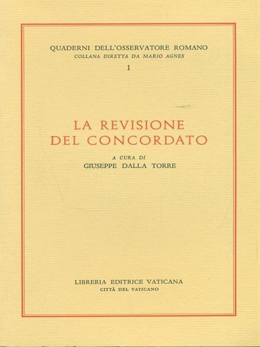 La revisione del concordato - Giuseppe Dalla Torre - 2