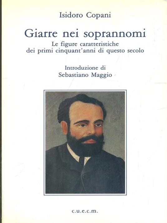 Giarre nei soprannomi - Isidoro Copani - copertina