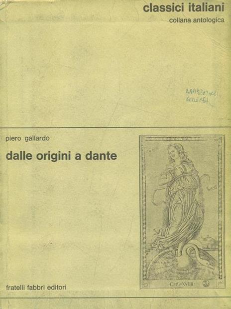 Dalle origini a Dante - Piero Gallardo - 9