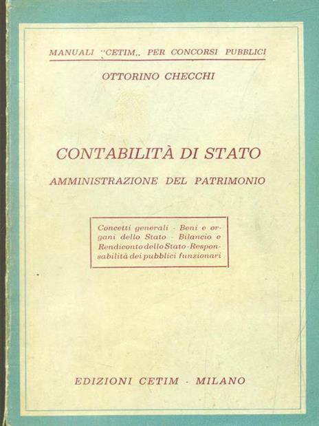 Contabilità di stato amministrazione del patrimonio - Ottorino Checchi - 4