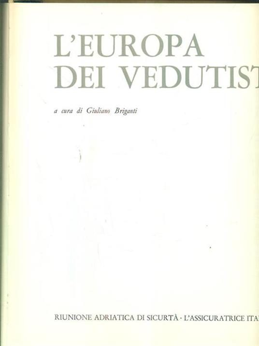 L' europa dei vedutisti - Giuliano Briganti - copertina