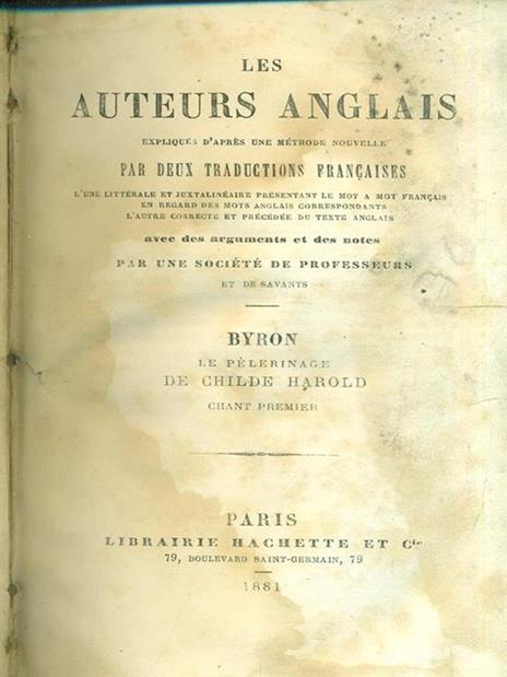 Childe Harold. Chant premier - George G. Byron - 7