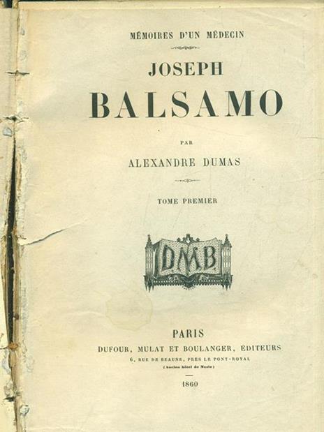 Joseph Balsamo - 2 vv - Alexandre Dumas - 9