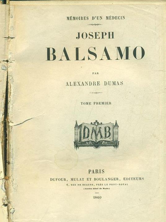 Joseph Balsamo - 2 vv - Alexandre Dumas - 2