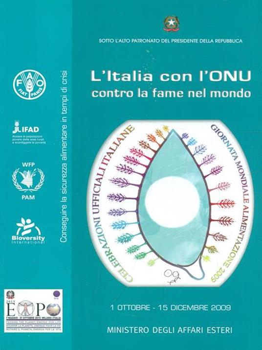 Celebrazioni ufficiali italiane della Giornata Mondiale dell'Alimentazione 2009 - copertina