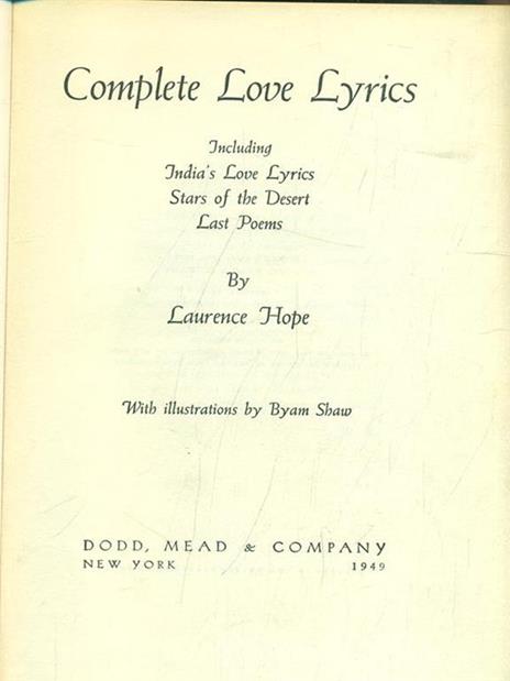 Complete Love Lyrics - Laurence Hper - 10