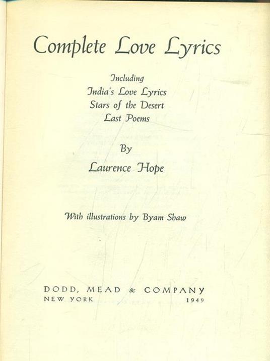 Complete Love Lyrics - Laurence Hper - 4