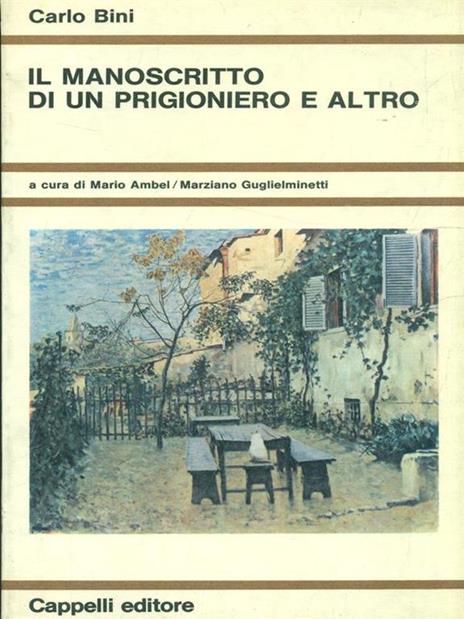 Il manoscritto di un prigioniero e altro - Carlo Bini - copertina
