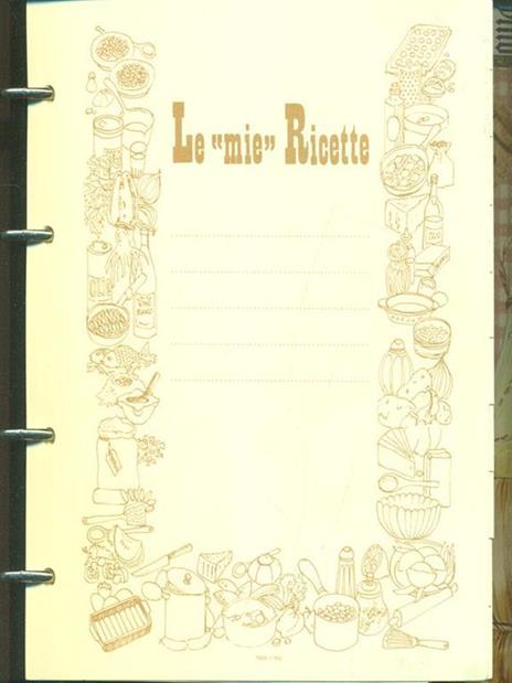 Le mie Ricette. Raccoglitore blu - copertina