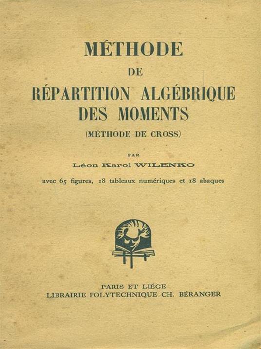 Methode de repartition algebrique des moments - Leon Karol Wilenko - 7