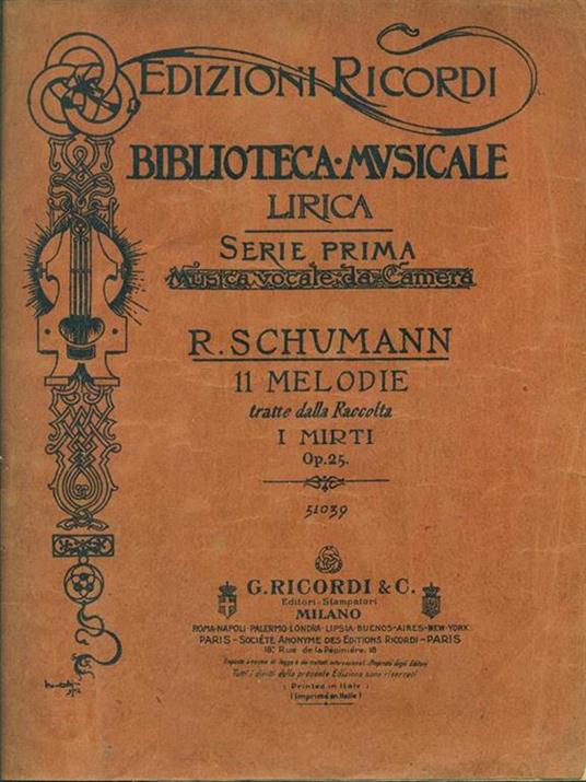 11 melodie tratte dalla raccolta I mirti - Robert Schumann - 7