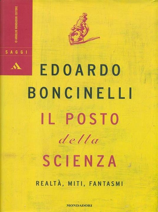 Il posto della scienza. Realtà, miti, fantasmi - Edoardo Boncinelli - copertina