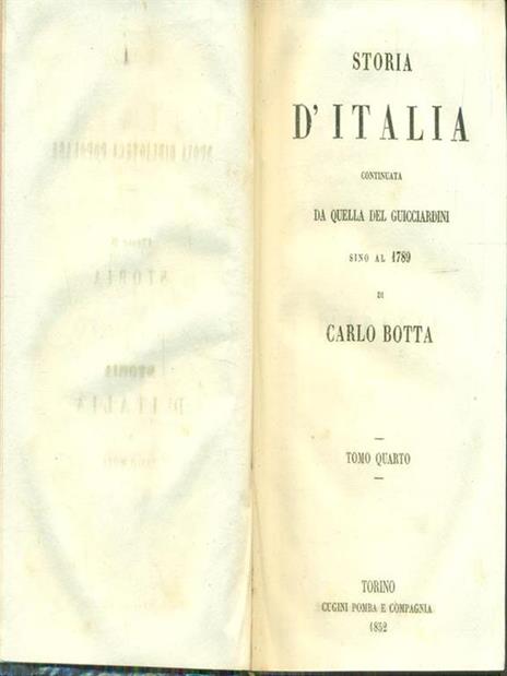 Storia d'Italia 1534-1789 / 4 - Carlo Botta - 8