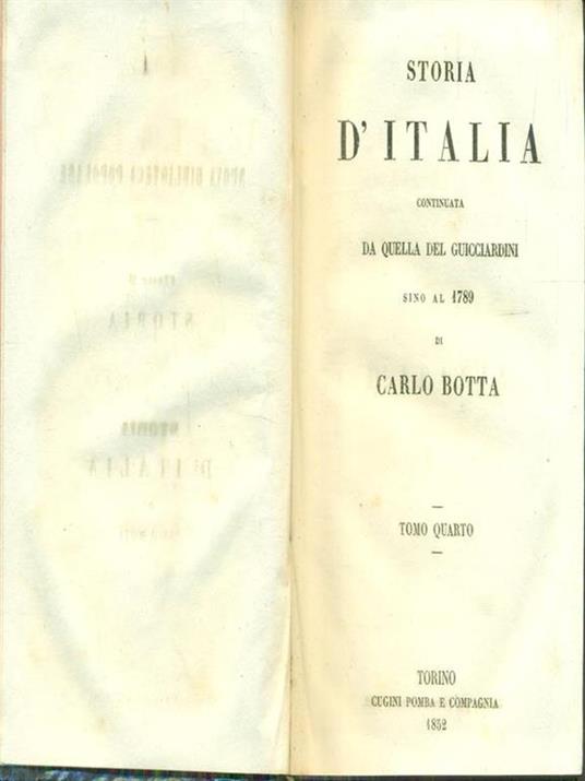 Storia d'Italia 1534-1789 / 4 - Carlo Botta - 9