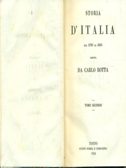 Storia d'Italia 1789-1814 / 2 - Carlo Botta - 6