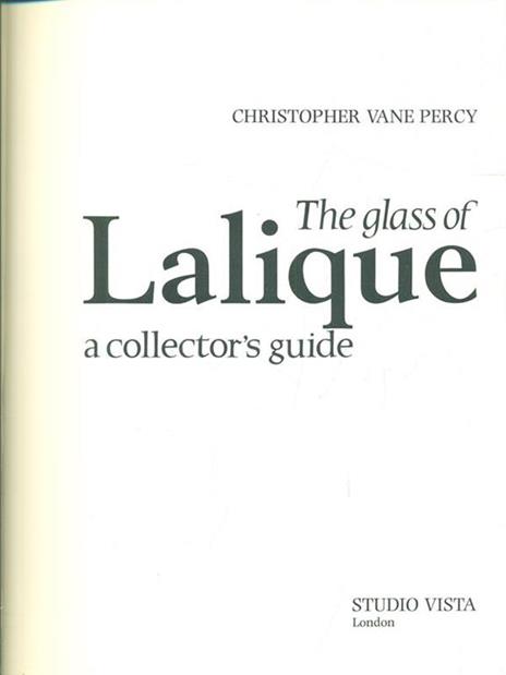 The glass of Lalique a collector's guide - copertina