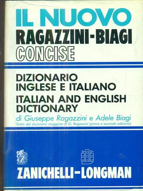 Il Nuovo ragazzini biagi concise - Giuseppe Ragazzini,Biagi - copertina