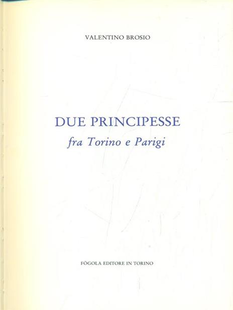 Due principesse - Valentino Brosio - copertina