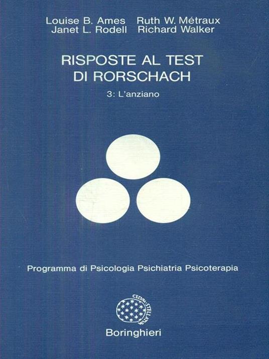 risposte al test di rorschach 3 l'anziano - copertina