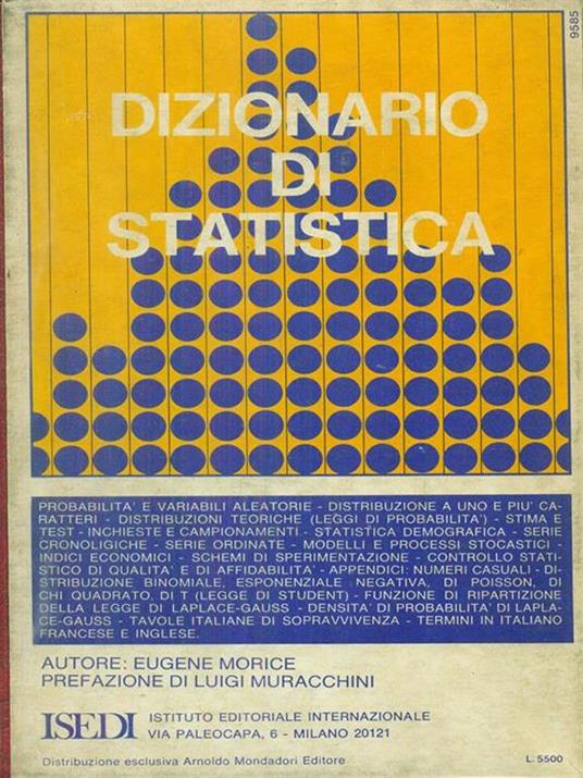 Dizionario di statistica - 7