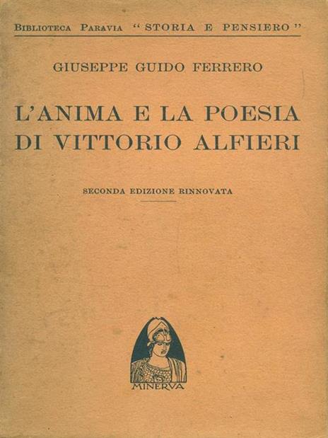 L' anima e la poesia di Vittorio Alfieri - copertina