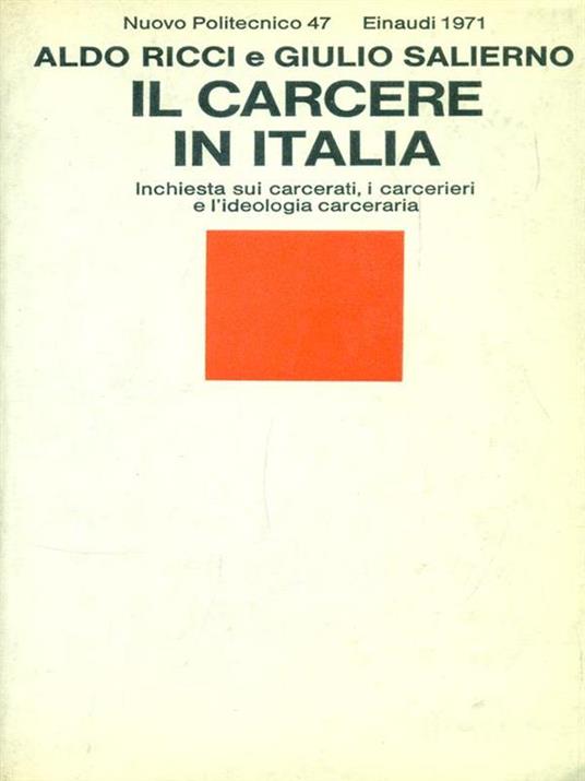 Il carcere in Italia - Ricci,Salierno - copertina