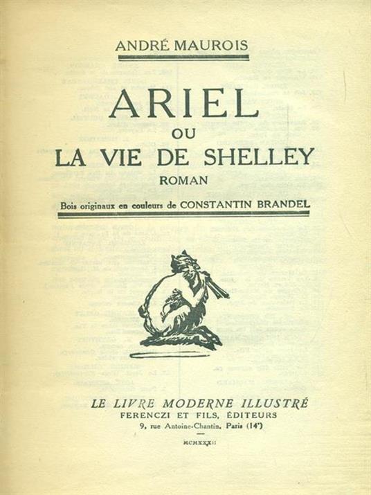 Ariel ou la vie de Shelley - André Maurois - copertina