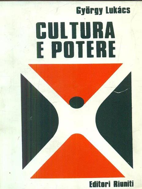 Cultura e potere - György Lukács - copertina