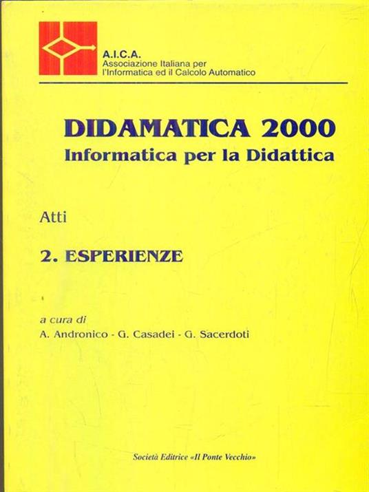 Didamatica 2000 Atti 2 esperienze - 6