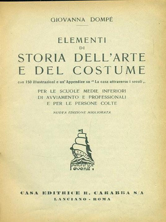 Elementi di storia dell'arte e del costume - 5