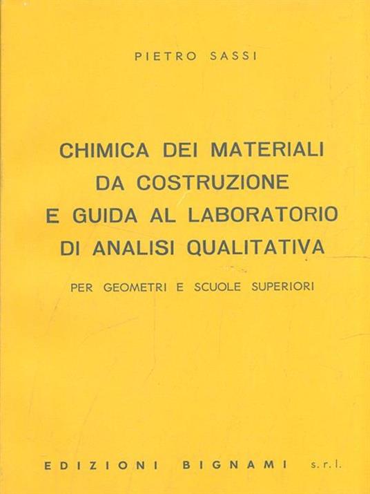 Chimica dei materiali da costruzione - Pietro Sassi - 7