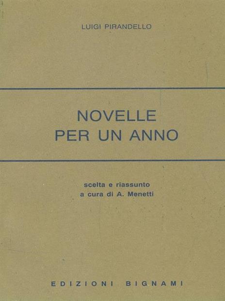 Riassunto sul teatro di Pirandello - Edizioni Bignami