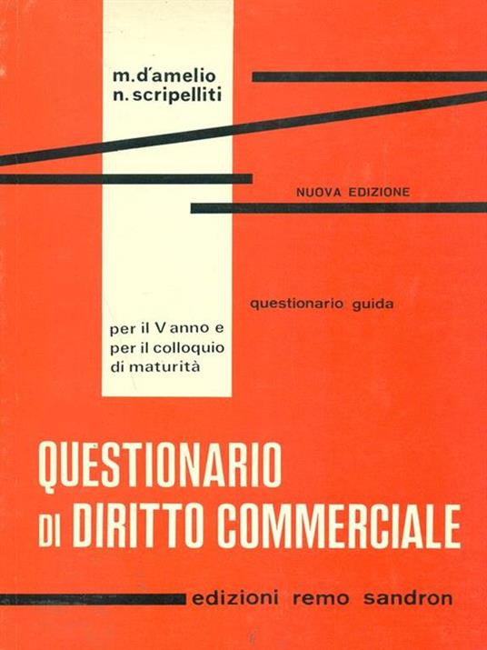 Questionario di diritto commerciale - 7