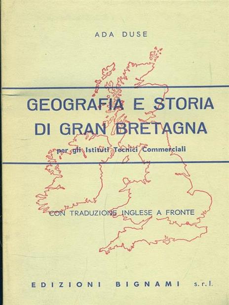 Geografia storia di Gran Bretagna - Ada Duse - copertina