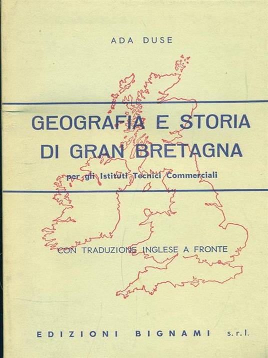 Geografia storia di Gran Bretagna - Ada Duse - copertina