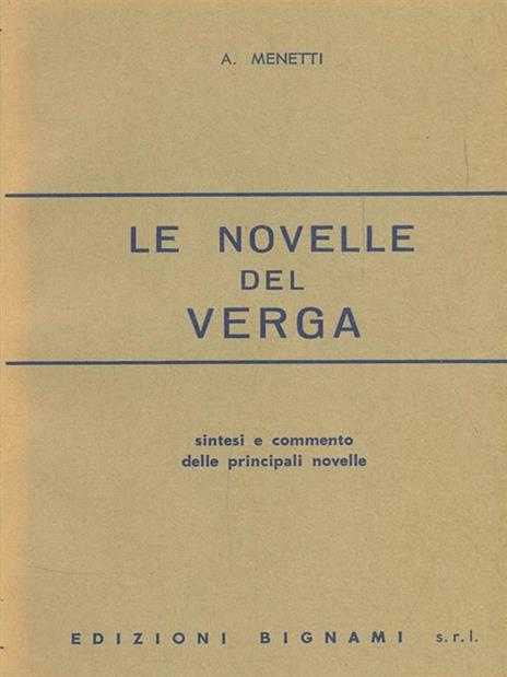 Le novelle del Verga - A. Menetti - 5